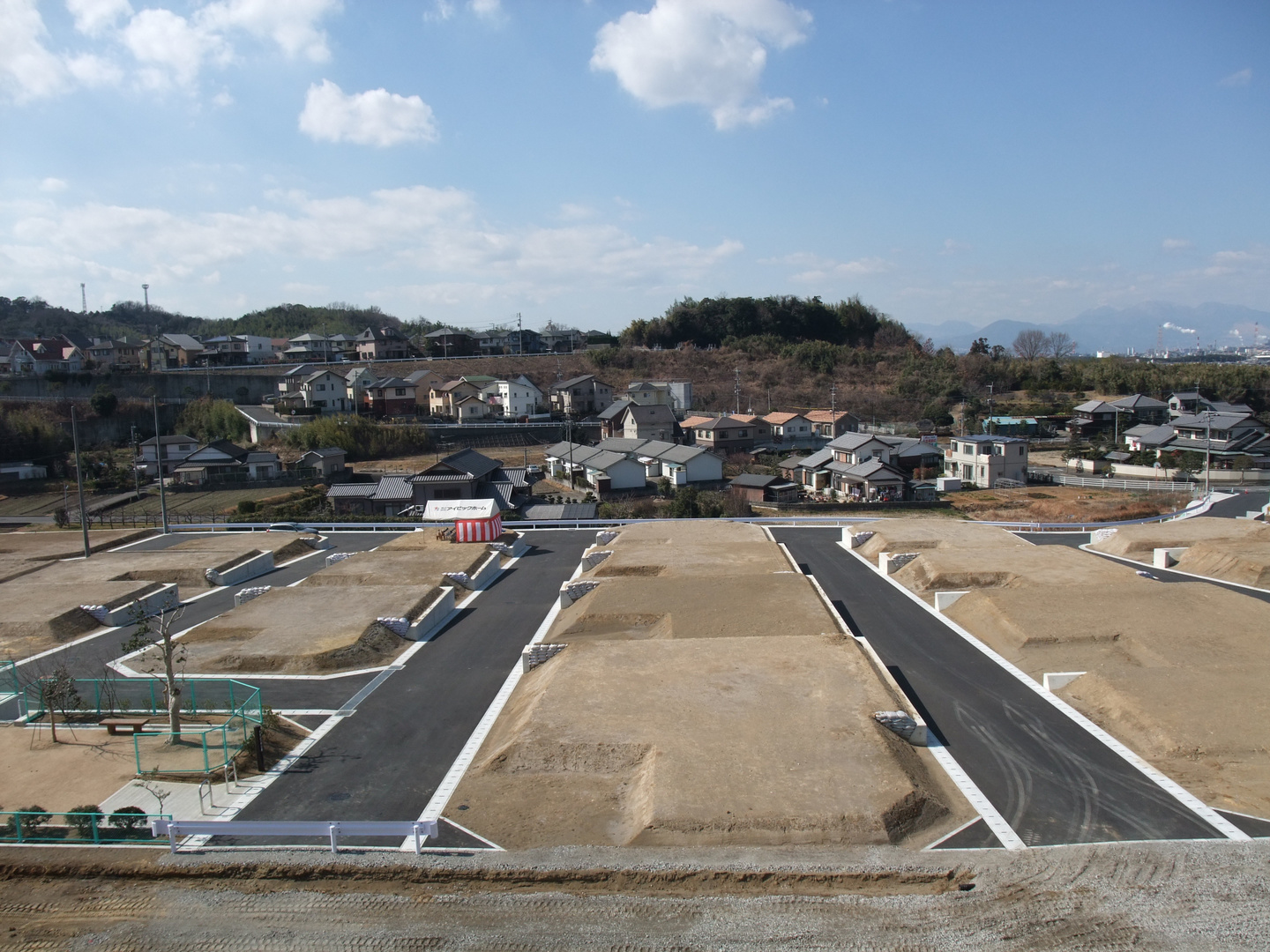 完成した開発団地